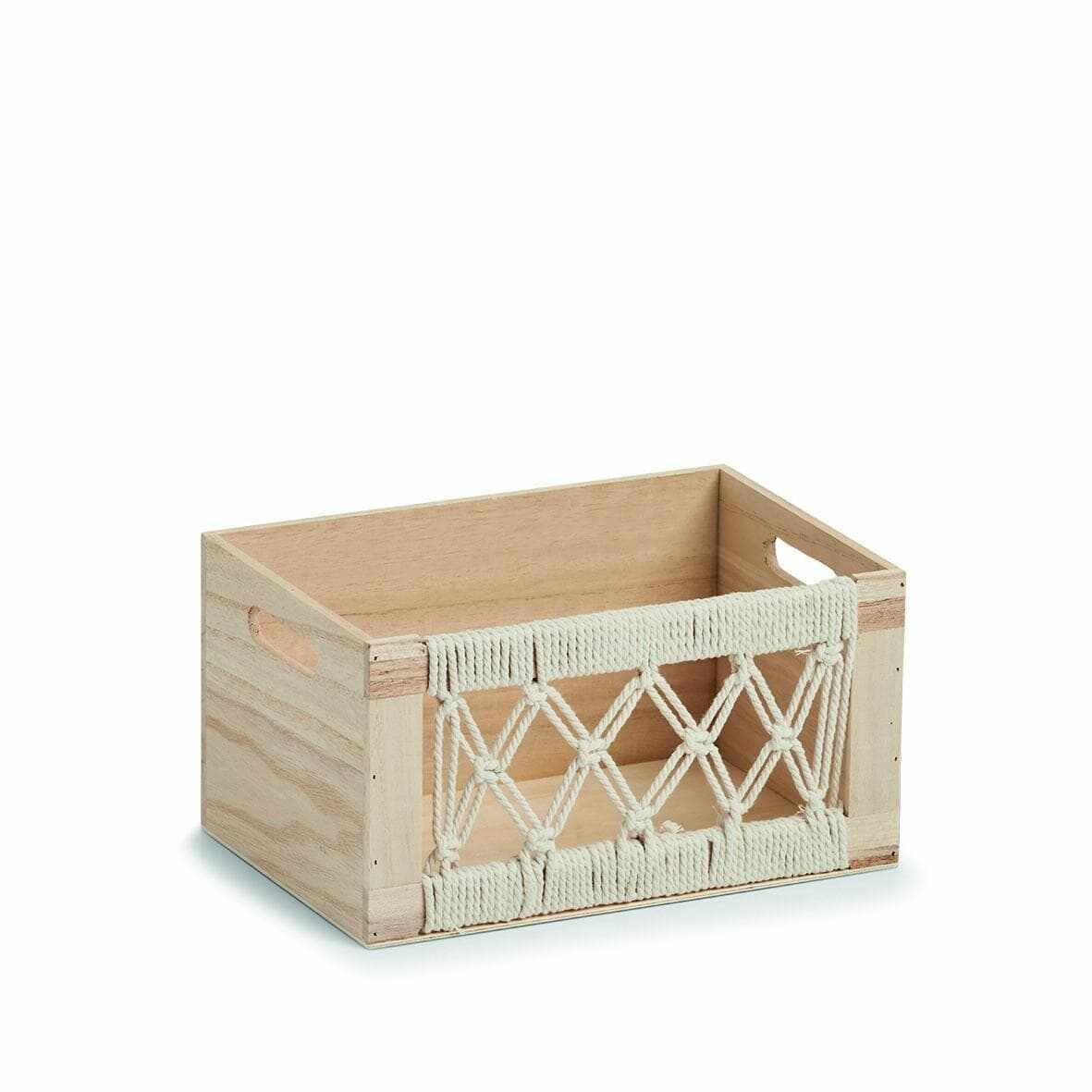 Cutie pentru depozitare din lemn, Boho Natural, L30xl20xH16 cm