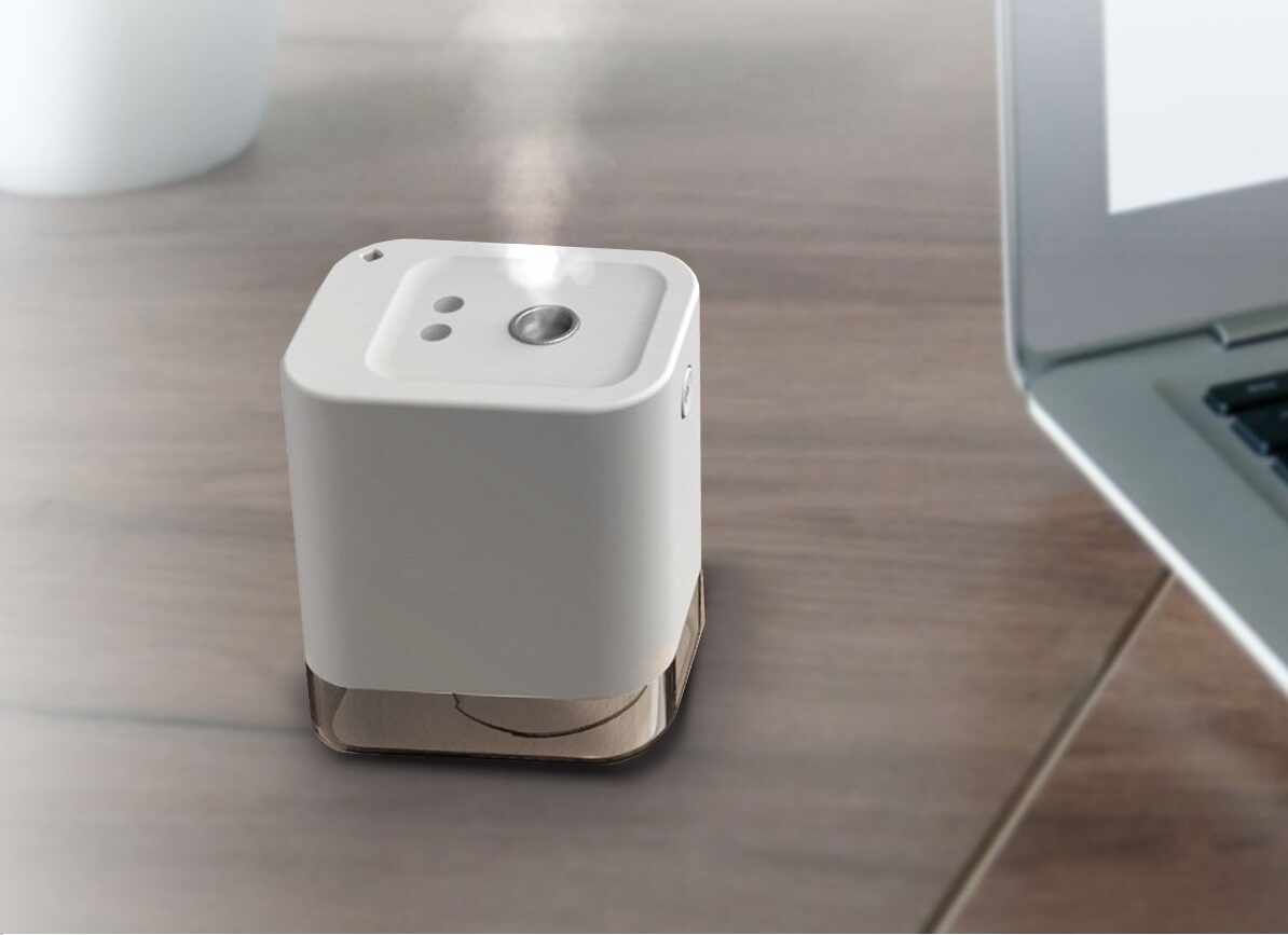 Mini dispenser portabil cu senzor automat pentru dezinfectare, Model D8001, 45 ml, Cablu USB, Vision M, Alb, Sercair