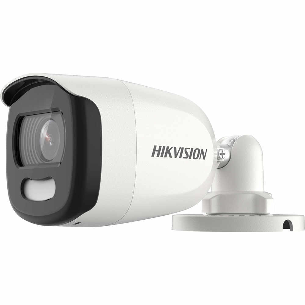 Camera supraveghere exterior Hikvision ColorVu DS-2CE10HFT-E, 5 MP, lumina alba 20 m, 3.6 mm, PoC