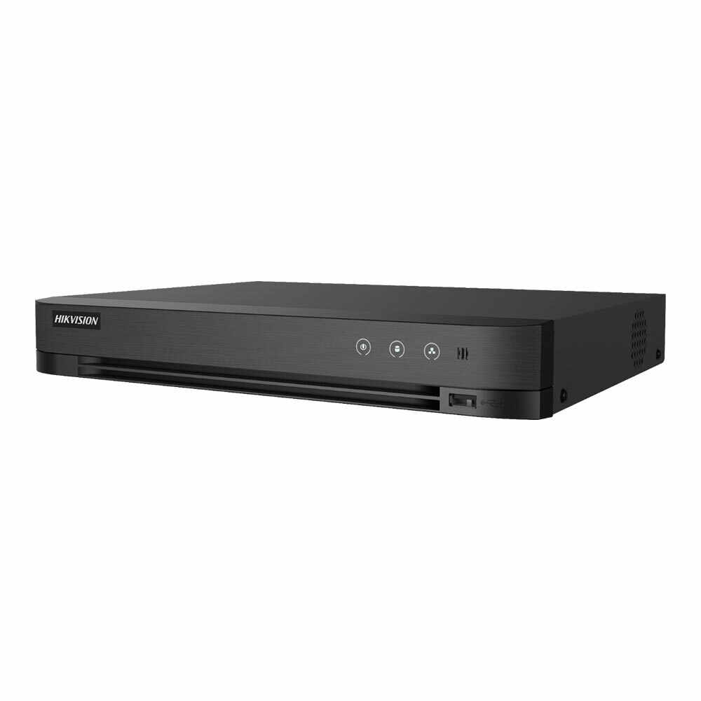 DVR Hikvision Turbo HD AcuSense IDS-7204HTHI-M1-S, 4 canale, 8 MP, functii smart, audio prin coaxial