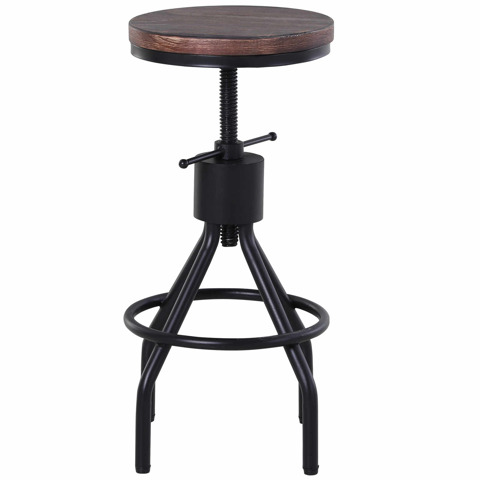 HomCom scaun rotund stil industrial, lemn de pin,126x70x94cm | AOSOM RO