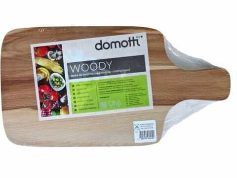Tocator cu maner Woody, Domotti, 34x20 cm, lemn