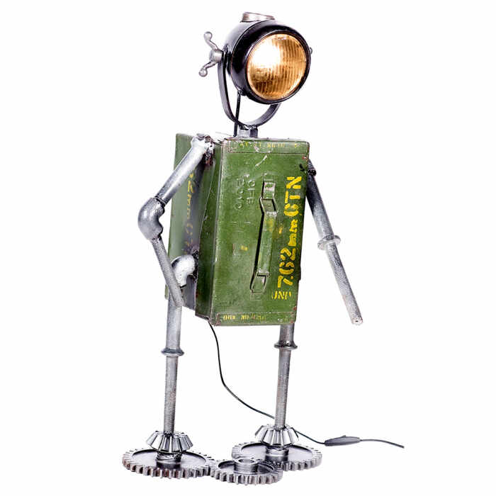 Lampa ROBOT, cu spatiu depozitare, metal, 72x32x22 cm