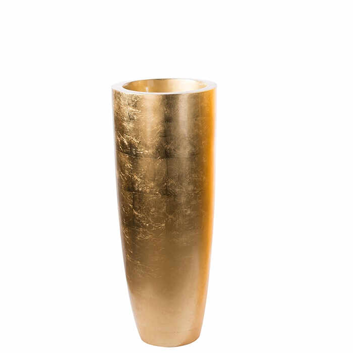 Ghiveci KONUS, compozit, auriu, 92x36 cm