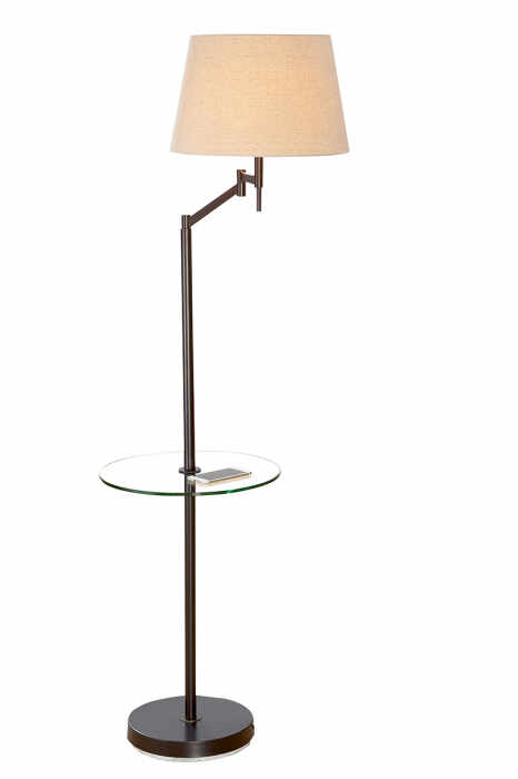 Lampadar TABLE ELASTICO, metal sticla, 60 x 40 x 160 cm