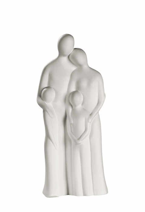 Figurina Family Harmony, ceramica, crem, 45 cm