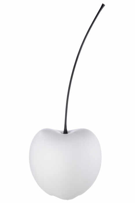 Figurina cherry, ceramica, alb negru, 25x60 cm