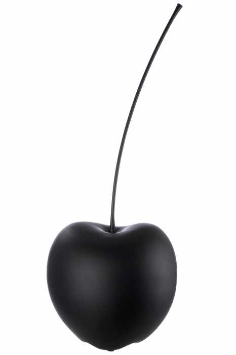 Figurina cherry, ceramica, negru, 25x60 cm