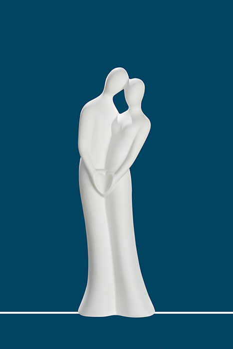 Figurina Proof of Love, ceramica, alb, 10x31.5x7.5 cm