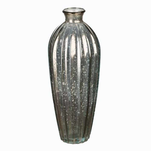Vaza Etico, sticla, auriu, 28x12 cm