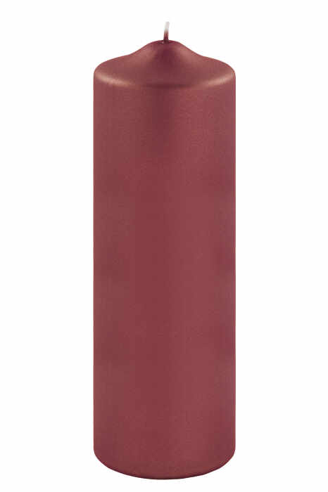 Lumanare Candle, Parafina, Rosu inchis, 25x8 cm