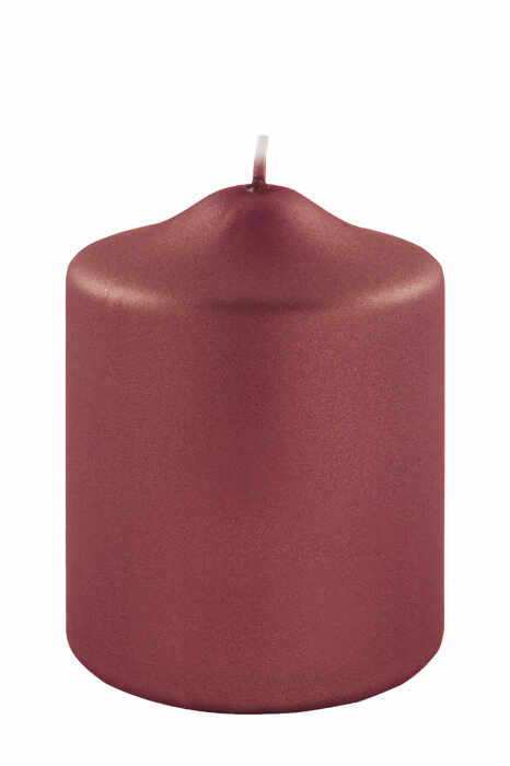 Lumanare Candle, Parafina, Rosu inchis, 8x10 cm