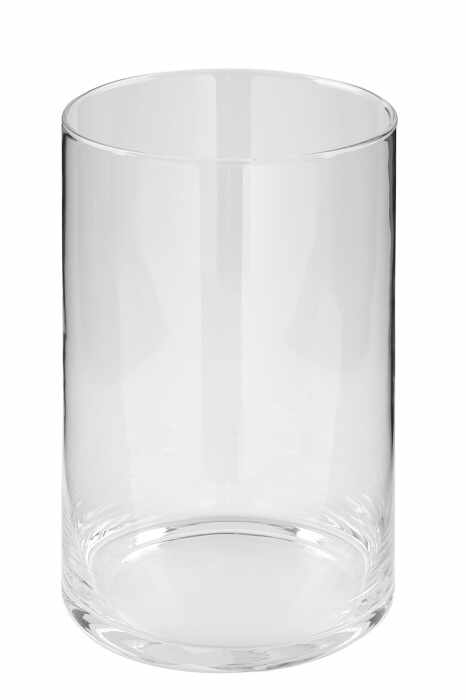 Suport lumanare Gorden, Sticla, Transparent, 18x12 cm