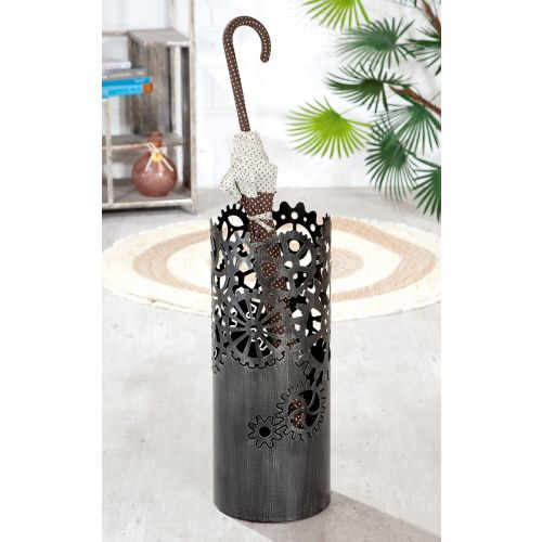 Suport umbrela Gears, Metal, Negru, 55 cm