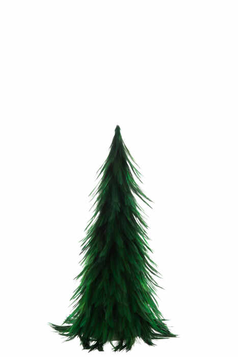 Decoratiune , Pene, Verde, 20x20x41 cm