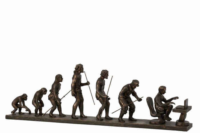 Figurina Evolutie, Compozit, Bronz, 68x8.5x21.5 cm