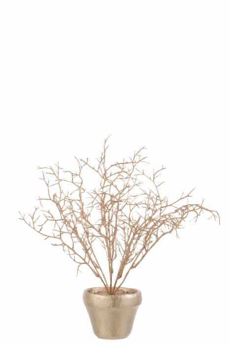 Copacel in ghiveci, Plastic , Auriu, 27x27x33.5 cm