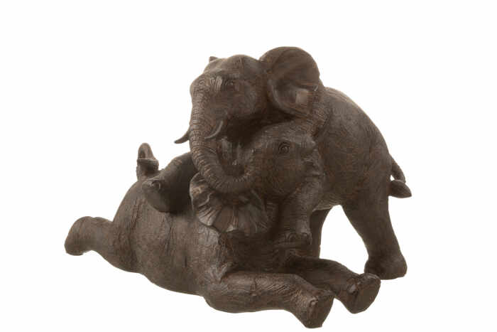 Decoratiune Elefant, Compozit, Maro, 35x28.5x22 cm
