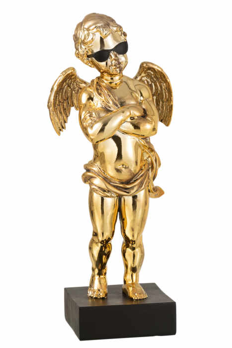 Figurina inger Angel, Compozit, Auriu, 14x18x46 cm