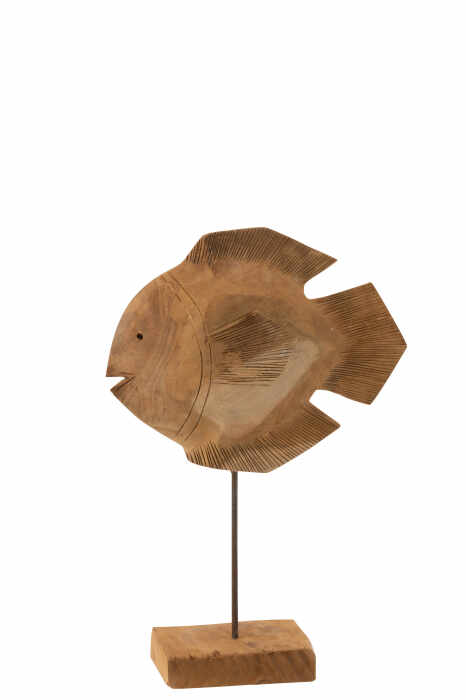 Figurina Peste, Lemn, Natural, 23x8x50 cm