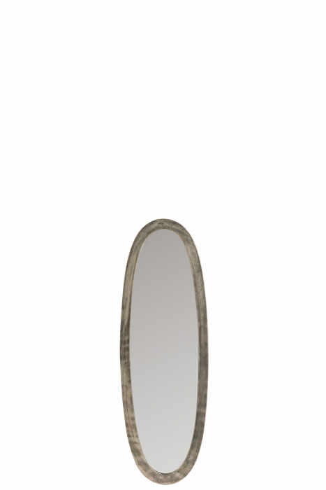 Oglinda, Aluminiu sticla, Gri, 33x3x99 cm