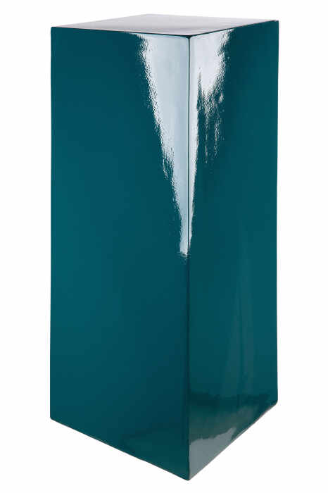 Consola Solid, Fibra de sticla Rasina, Albastru petrol, 27x100x27 cm