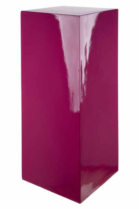 Consola Solid, Fibra de sticla Rasina, Roz inchis, 27x100x27 cm
