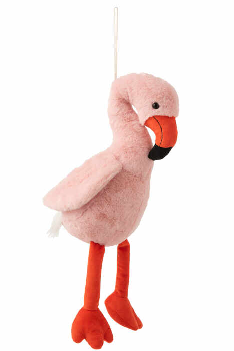 Flamingo, Fibre sintetice, Roz, 28x19.5x57 cm