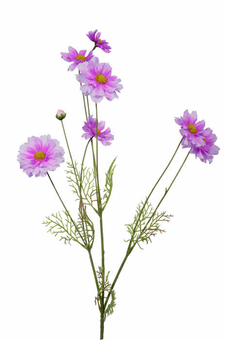 Floare artificiala COSMOS, Fibre sintetice, Roz, 92 cm