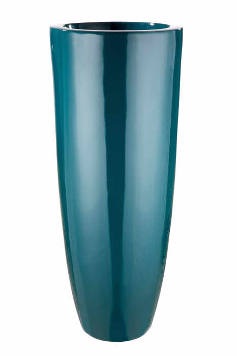 Ghiveci Konus, Fibra de sticla Rasina, Albastru, 92x36 cm