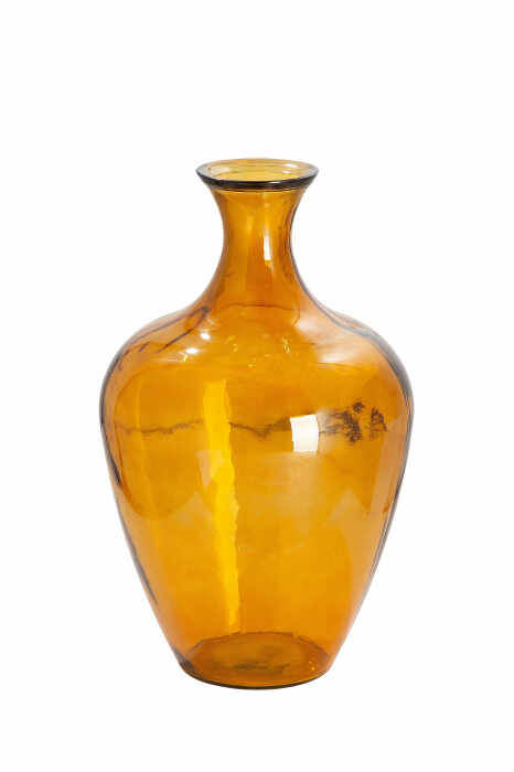 Vaza Arturo, Sticla, Galben inchis, 100x30 cm