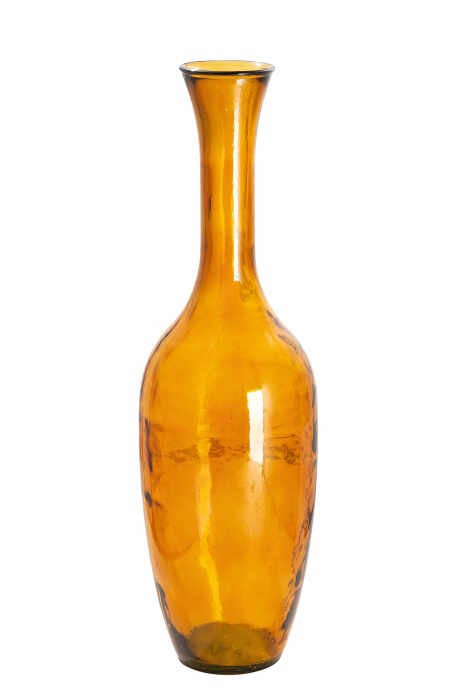 Vaza Arturo, Sticla, Galben inchis, 65x40 cm