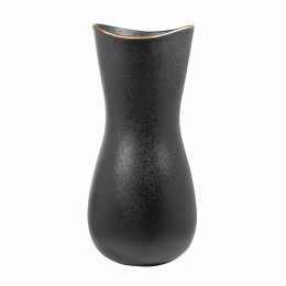 Vaza OPERA, Ceramica, Negru, 38x16 cm