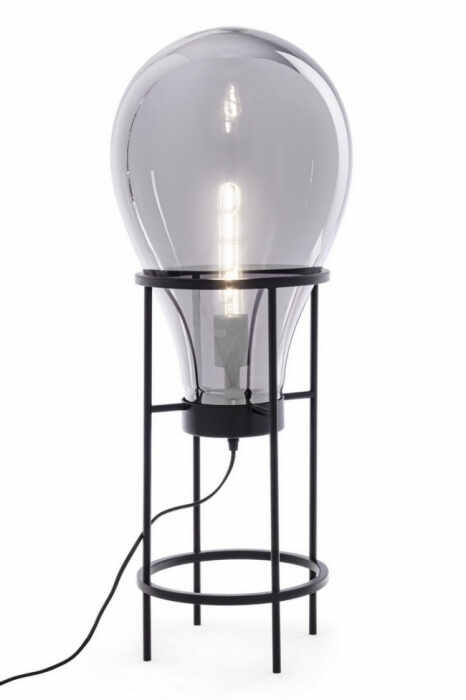 Lampadar Shine Bulb, Metal, Negru, 30xx78
