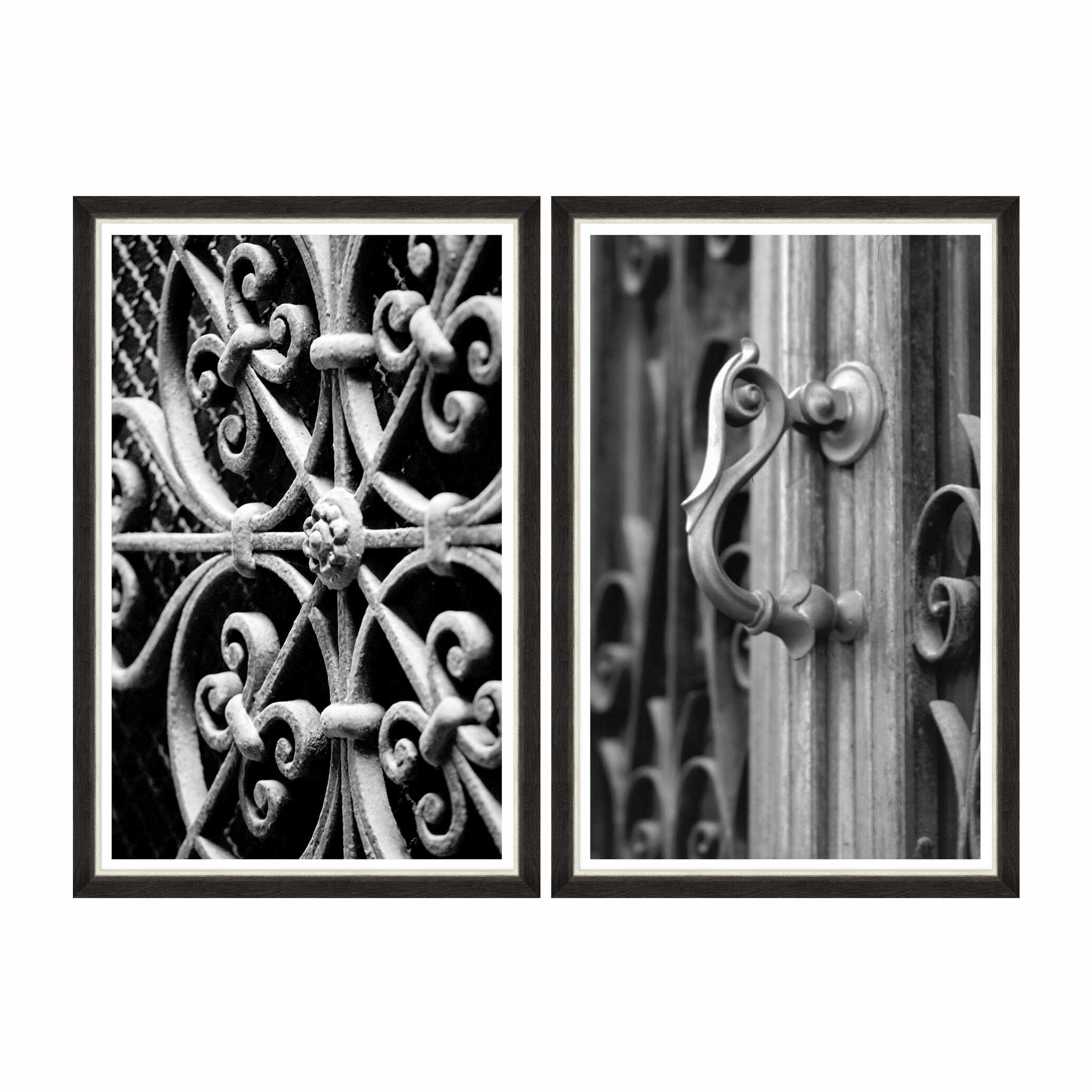 Tablou 2 piese Framed Art Iron Ornaments