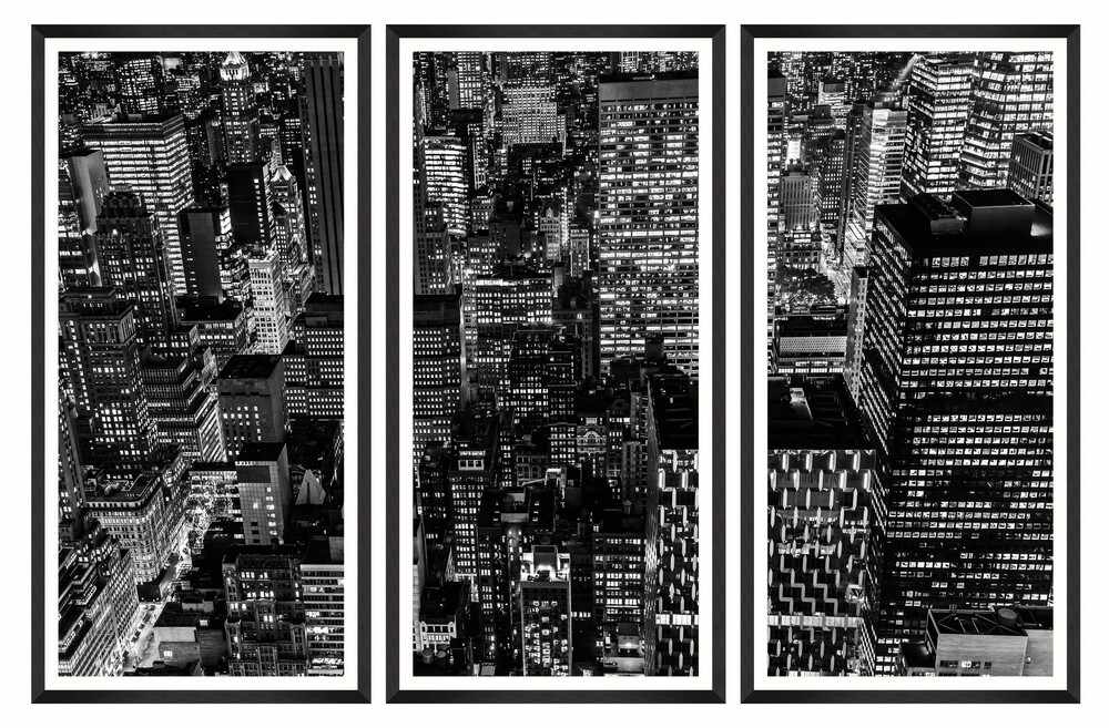 Tablou 3 piese Framed Art Downtown Manhattan 
