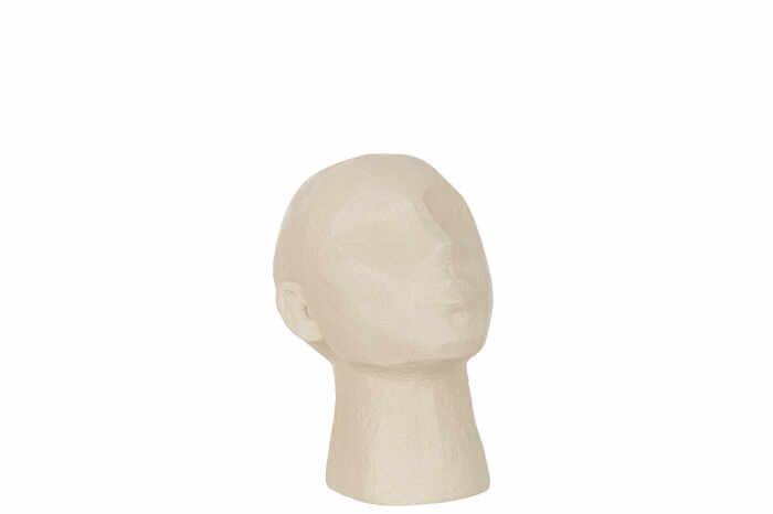 Figurina Head Abstract, Rasina, Bej, 18.5x16x22.8 cm