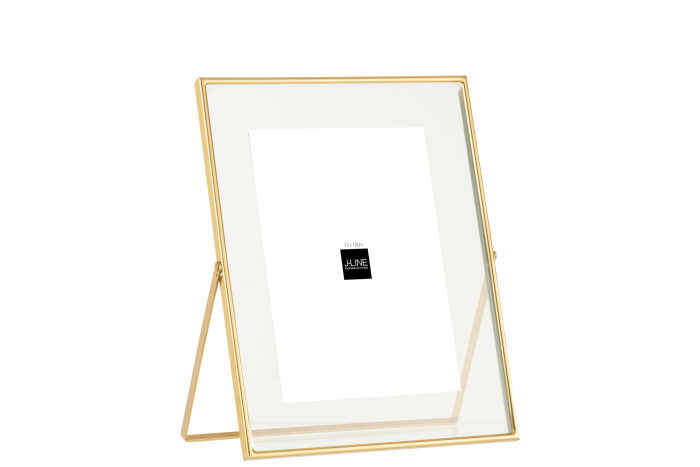 Rama foto (20x25 cm), Metal, Auriu, 20x11x23 cm
