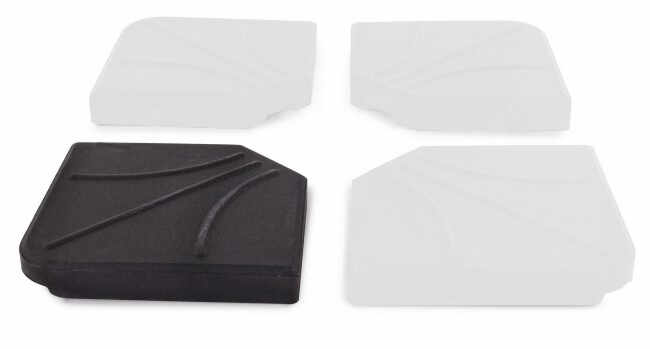 Baza pentru umbrela Gary, Ciment, Negru, 47x47x6.6 cm