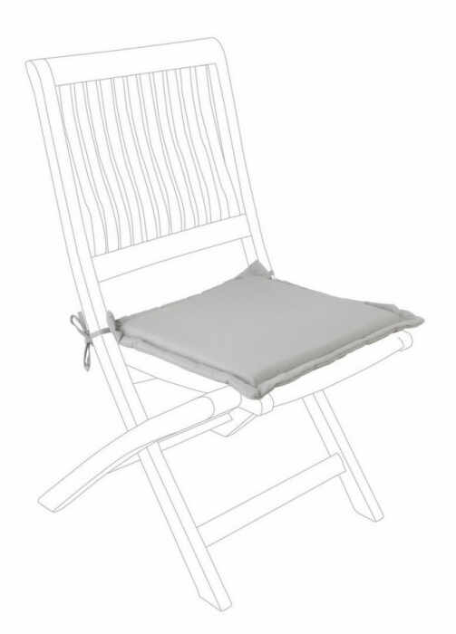 Perna pentru scaun Poly180, Poliester, Gri, 42x42x3 cm