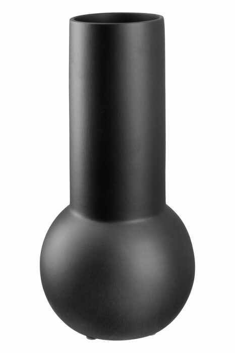 Vaza Quantum, Ceramica, Negru, 31x14 cm