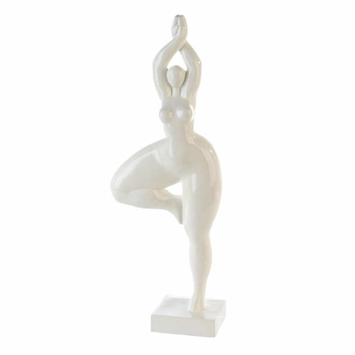 Figurina Ballerina, Rasina, Alb, 19x52 cm