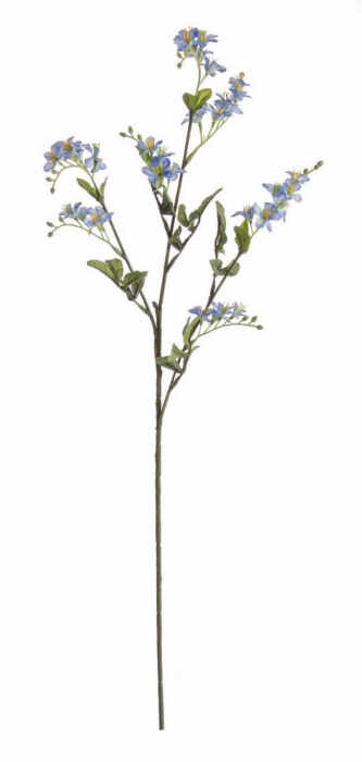 Floare decorativa, plastic, albastru, 75cm