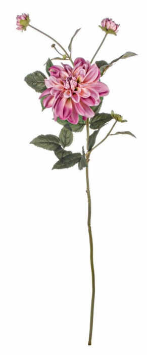 Floare decorativa, poliester plastic sarma, roz, 13, 5x80cm