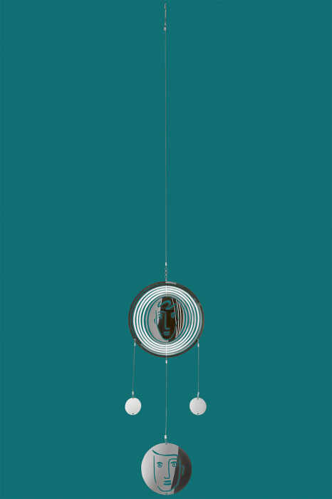 Ghirlanda Visione, Otel, Argintiu, 0.2x15x95 cm