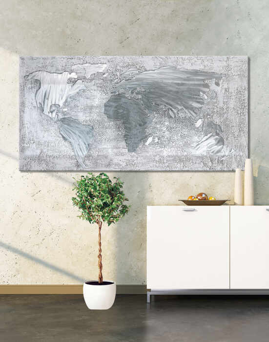 Tablou World, Canvas, Multicolor, 3.5x120x60 cm