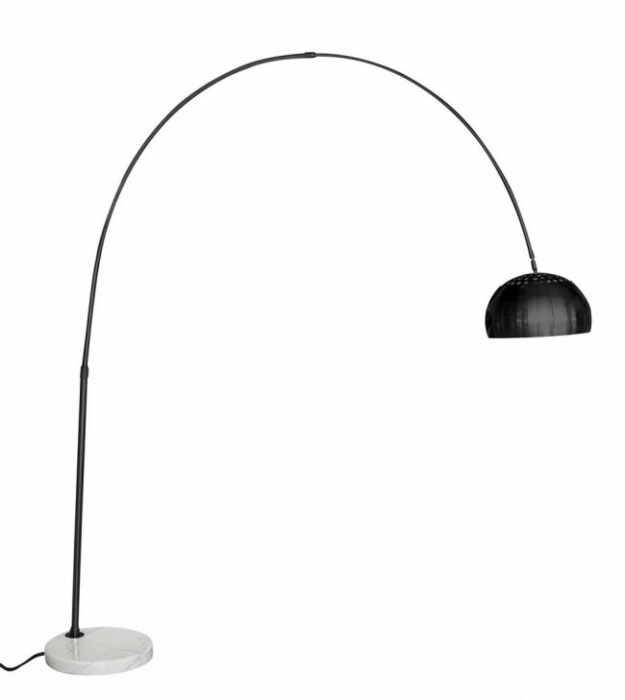 Lampadar CLASS, otel, negru, 220x33x220cm