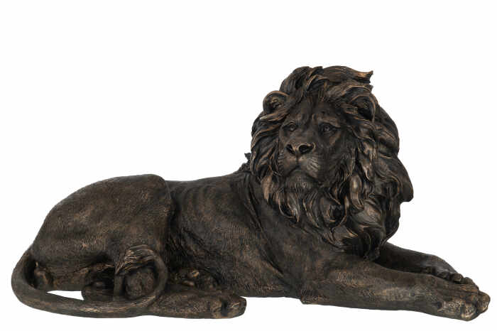 Figurina Lion, Rasina, Bronz, 78.5x35.5x40 cm