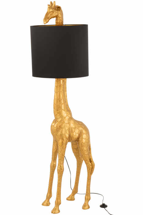 Lampadar Giraffe, Rasina, Negru Auriu, 53x33.5x179 cm