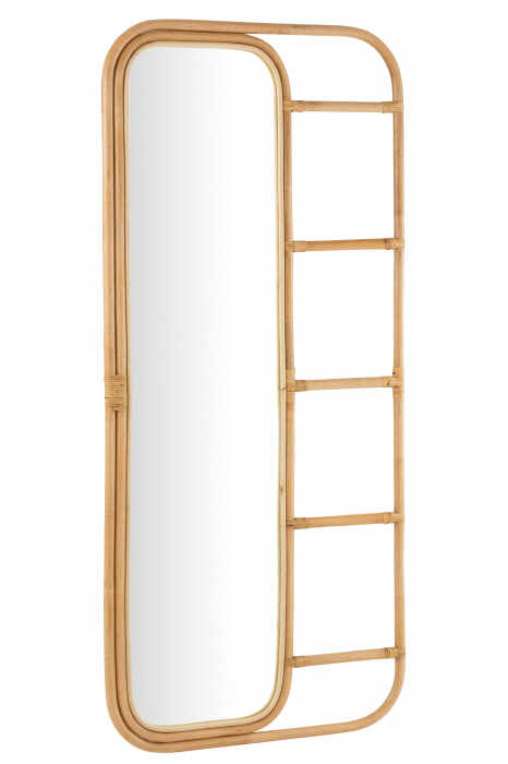 Oglinda Ladder, Bambus, Natural, 180x80x3 cm